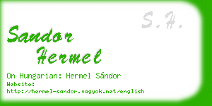 sandor hermel business card